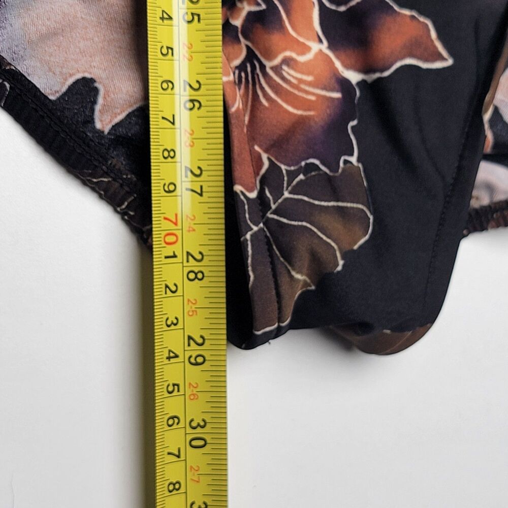 NWT Miraclesuit Size 18 One Piece Swimsuit Brown Floral Tummy Control Bathing - Picture 8 of 10